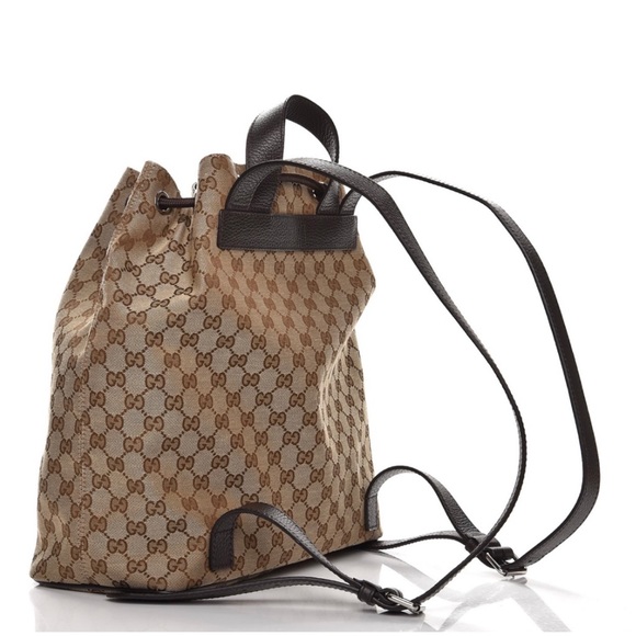 New Gucci GG Monogram Drawstring Backpack - Retired Style - Picture 2 of 15